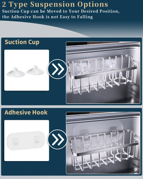 Consumest rustproof stainless steel sink caddy resists moisture