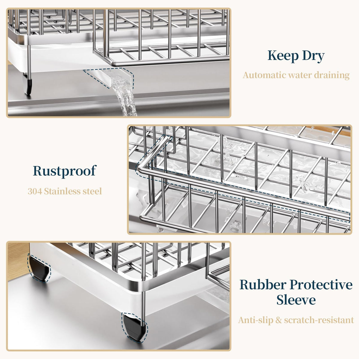 Consumest kitchen organizer providing countertop storage space