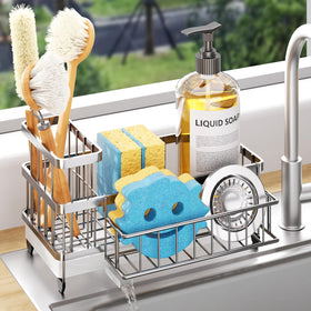 Consumest sponge holder with 360° spout draining water efficiently