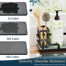Consumest water-absorbing diatomite tray quickly captures moisture.