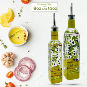 Containly oil-vinegar-dispenser clear glass offers quick content visibility for organized cooking.