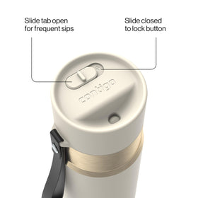 Contigo AutoSeal leakproof slider ensures travel security during transport.
