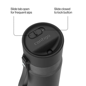 Contigo AutoSeal 24oz capacity for all-day hydration.