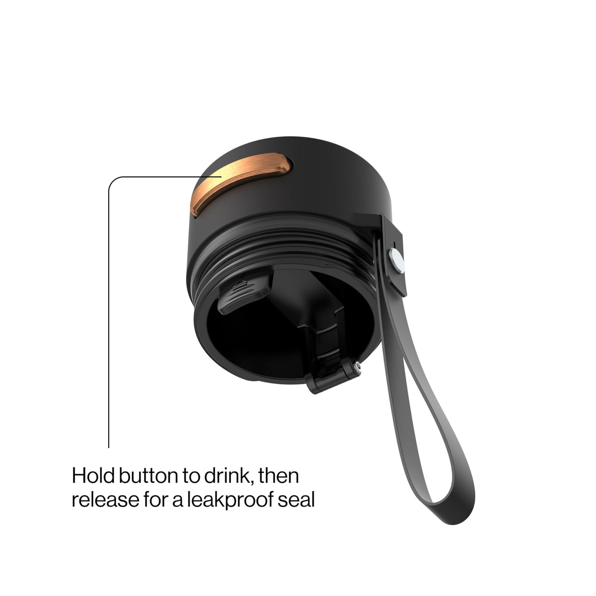 Contigo AutoSeal press-button spout demonstration for easy one-handed sipping.
