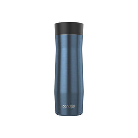 Contigo AUTOSEAL West Loop lid-closed berry mug, spill-proof sipping.
