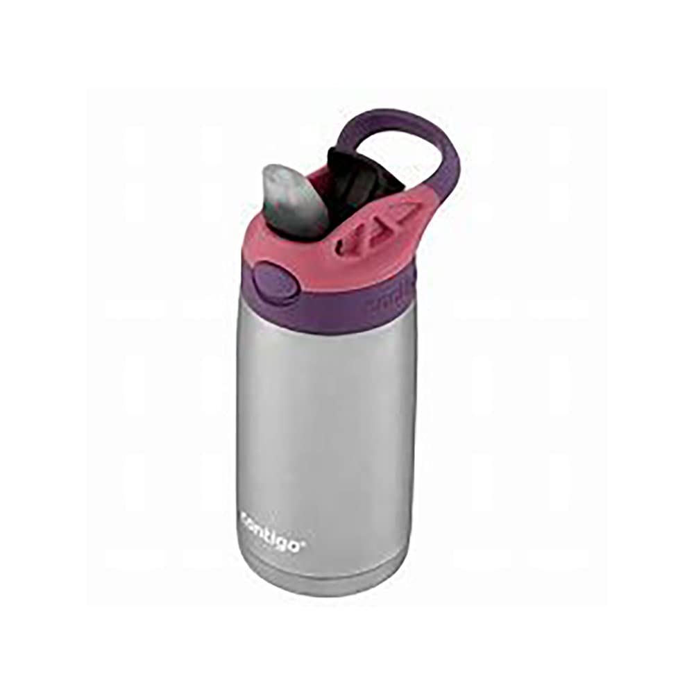Contigo AutoSpout camping bottle in eggplant punch with insulated body for cold drinks on the go.