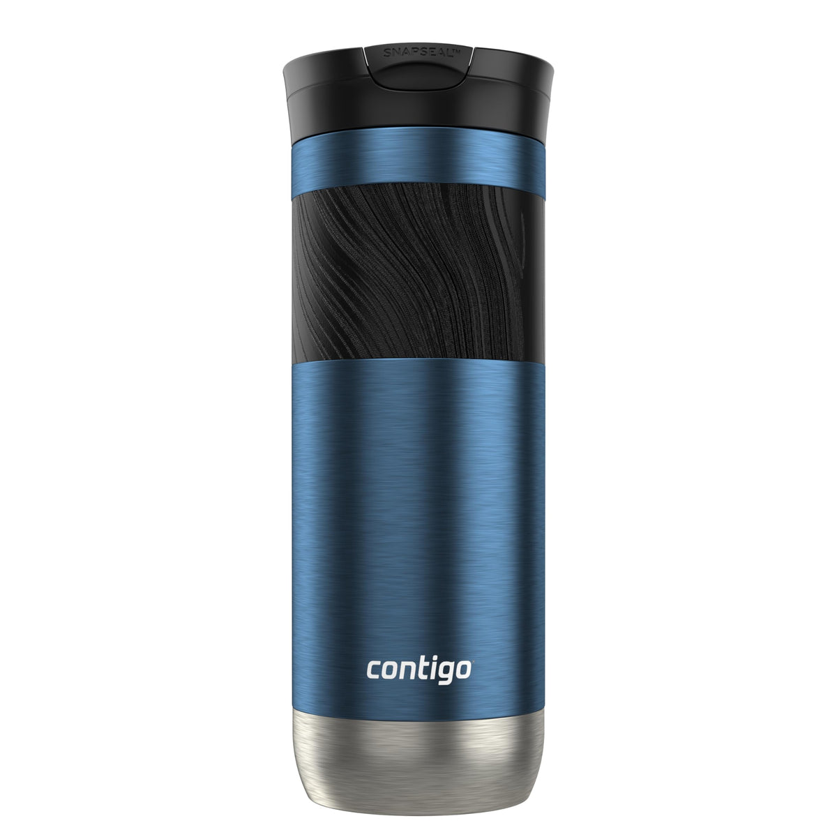 Contigo Byron 2.0 snapseal lid close-up highlighting secure seal