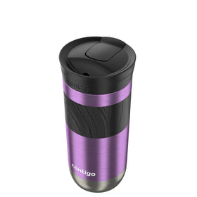 Contigo Byron 2.0 16oz in action demonstrating one-handed drinking