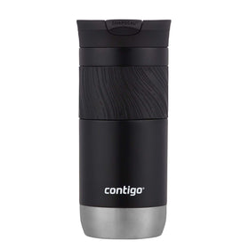 Contigo Byron mug with leak-proof lid stays spill-free during commutes.