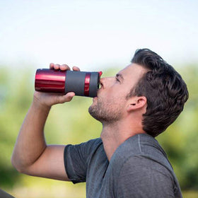 Contigo Byron Snapseal mug features leak-proof mechanism for on-the-go.