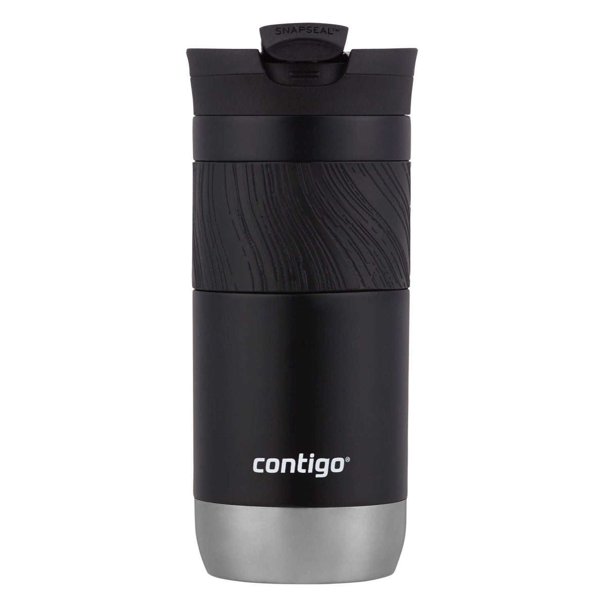Contigo Byron Thermalock insulation keeps drinks hot or cold on longer trips.