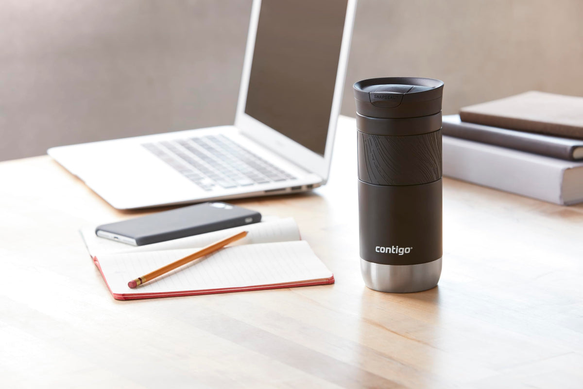 Contigo Byron lid dishwasher-safe top-rack for simple cleaning.