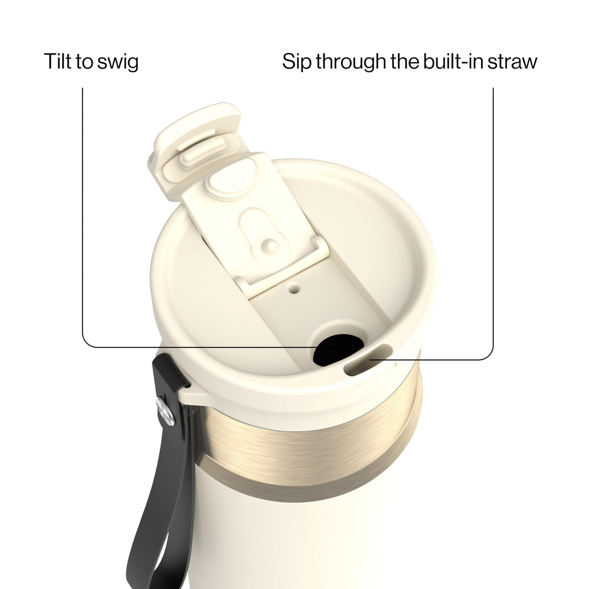 Contigo DualSip dual-lid function highlights two drink methods for flexibility.