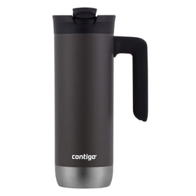 Contigo SNAPSEAL lid enables one-handed drinking with secure closure.