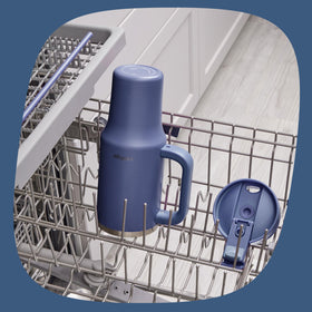 Contigo Streeterville 40oz bottle lid is top-rack dishwasher safe for easy cleaning