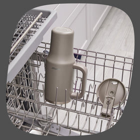 Contigo Streeterville 40oz tumbler lid open for easy cleaning.