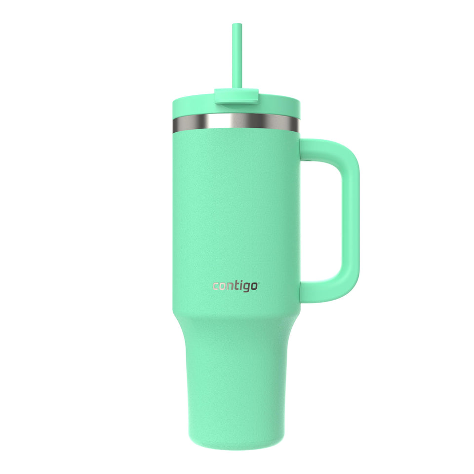 Contigo Streeterville 40oz tumbler in stainless steel for durable, on-the-go hydration.