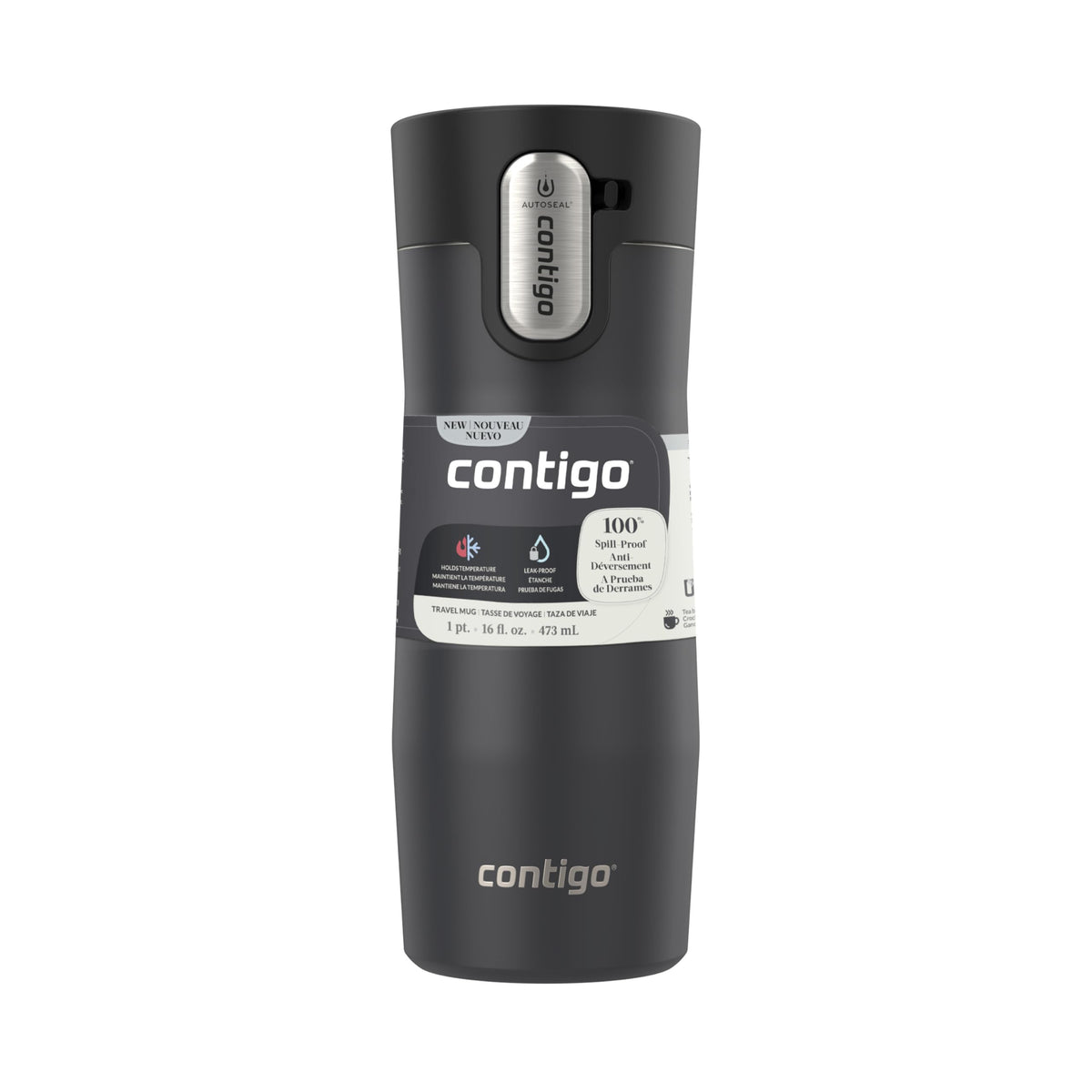 Contigo West Loop 16oz mug AutoSeal function for one-handed sipping