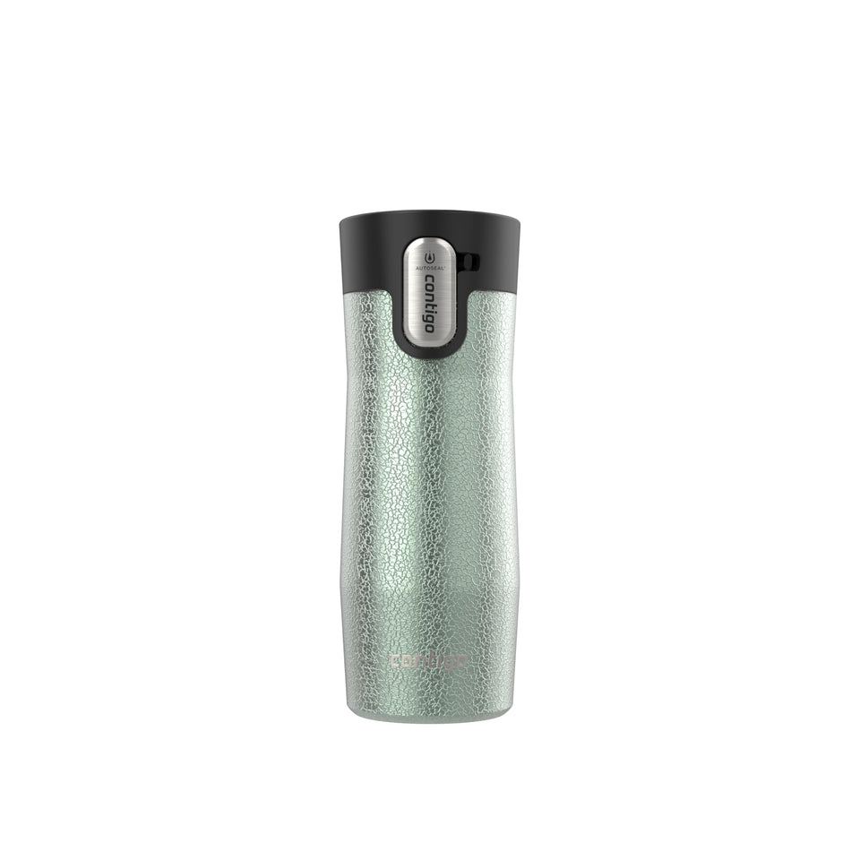 Contigo West Loop 16 oz mug held in hand for on-the-go coffee