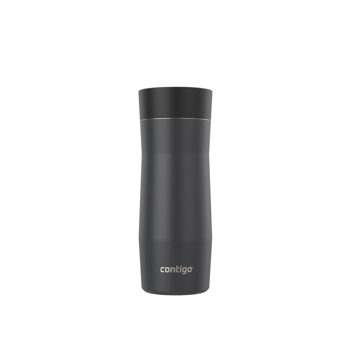 Contigo West Loop 16oz mug lid closed demonstrates leak-proof AutoSeal design