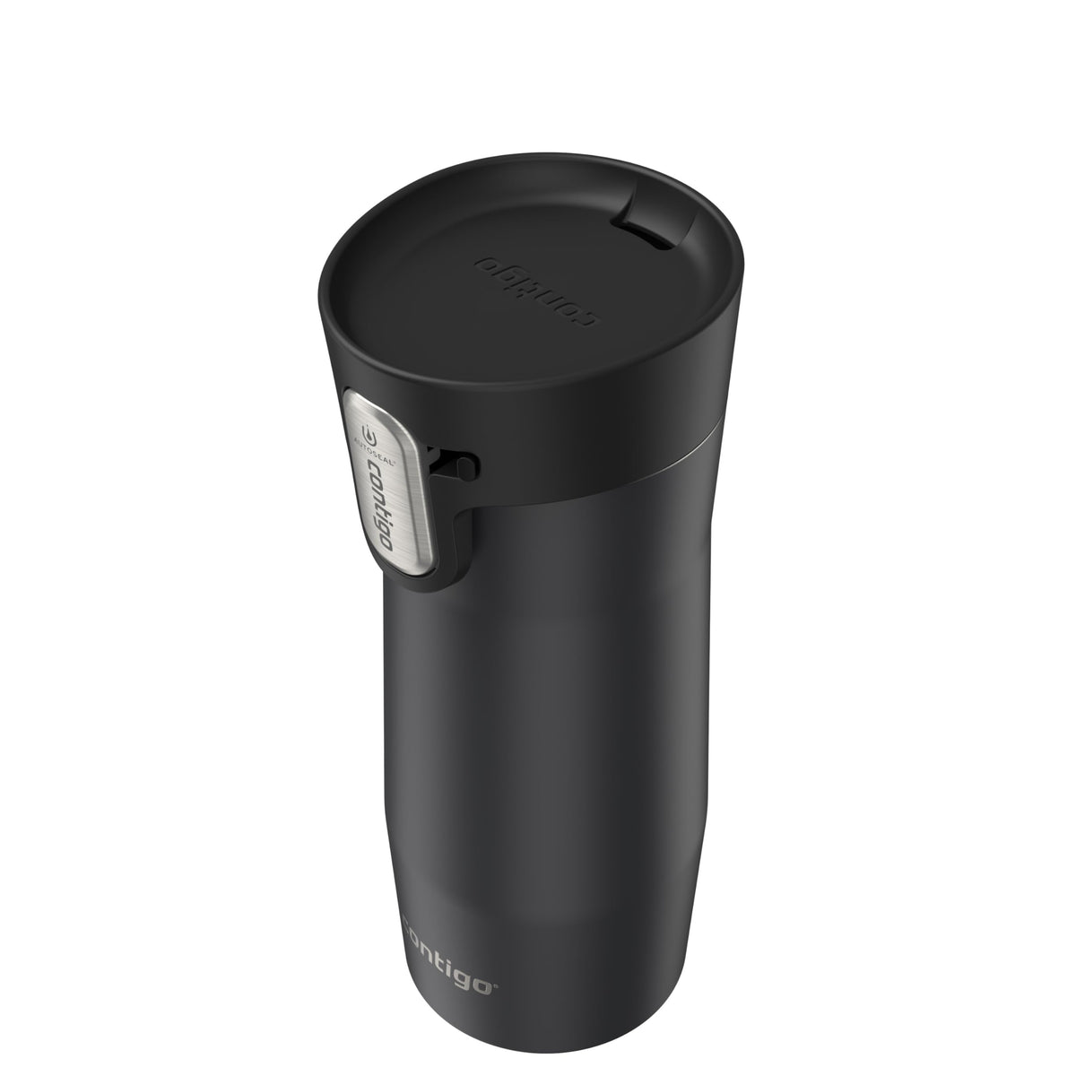 Contigo West Loop 16oz mug lid open highlights easy-clean interior access