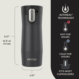 Contigo West Loop 16oz mug Thermalock insulation preserves temperature
