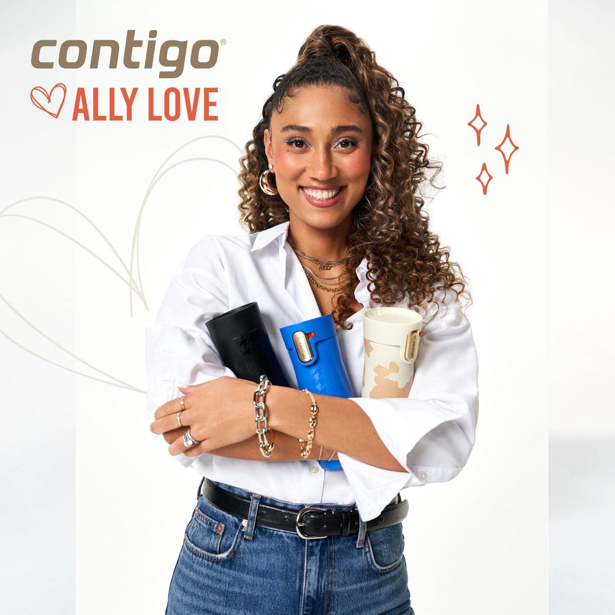 Contigo West Loop 3.0 Licorice lid-open enables thorough cleaning after a busy day.