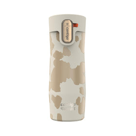 Contigo West Loop 3.0 travel mug close-up, durable stainless steel for on-the-go use.