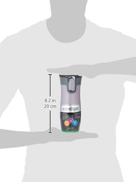 Contigo West Loop AutoSEAL button demonstrates leak-proof on-the-go use