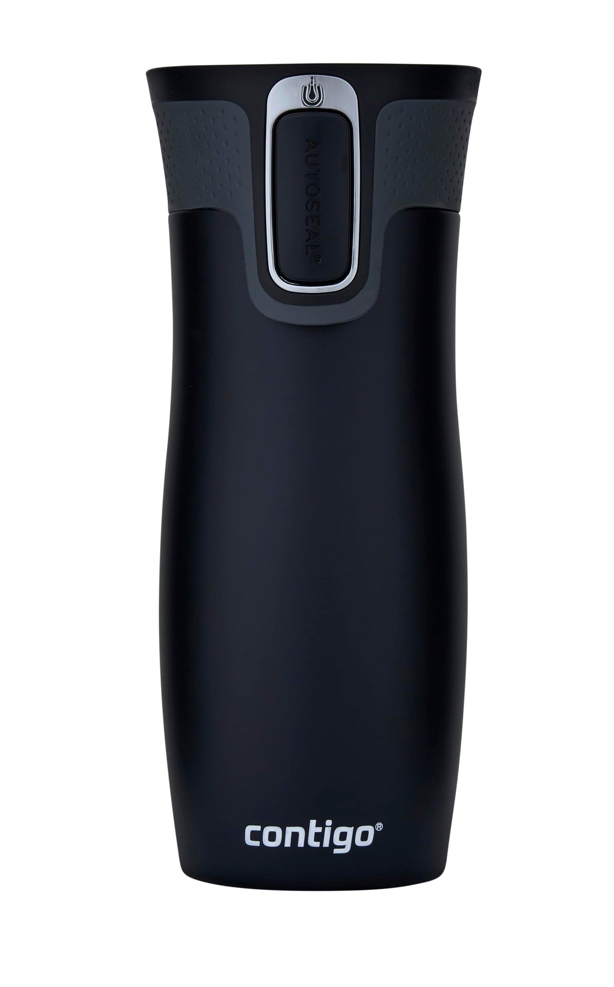 Contigo West Loop autoseal mug demonstrates spill-free sipping on the go.