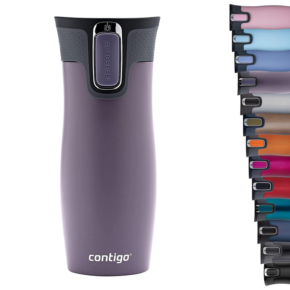 Contigo West Loop thermal mug close-up lid with AutoSeal for spill-free sipping