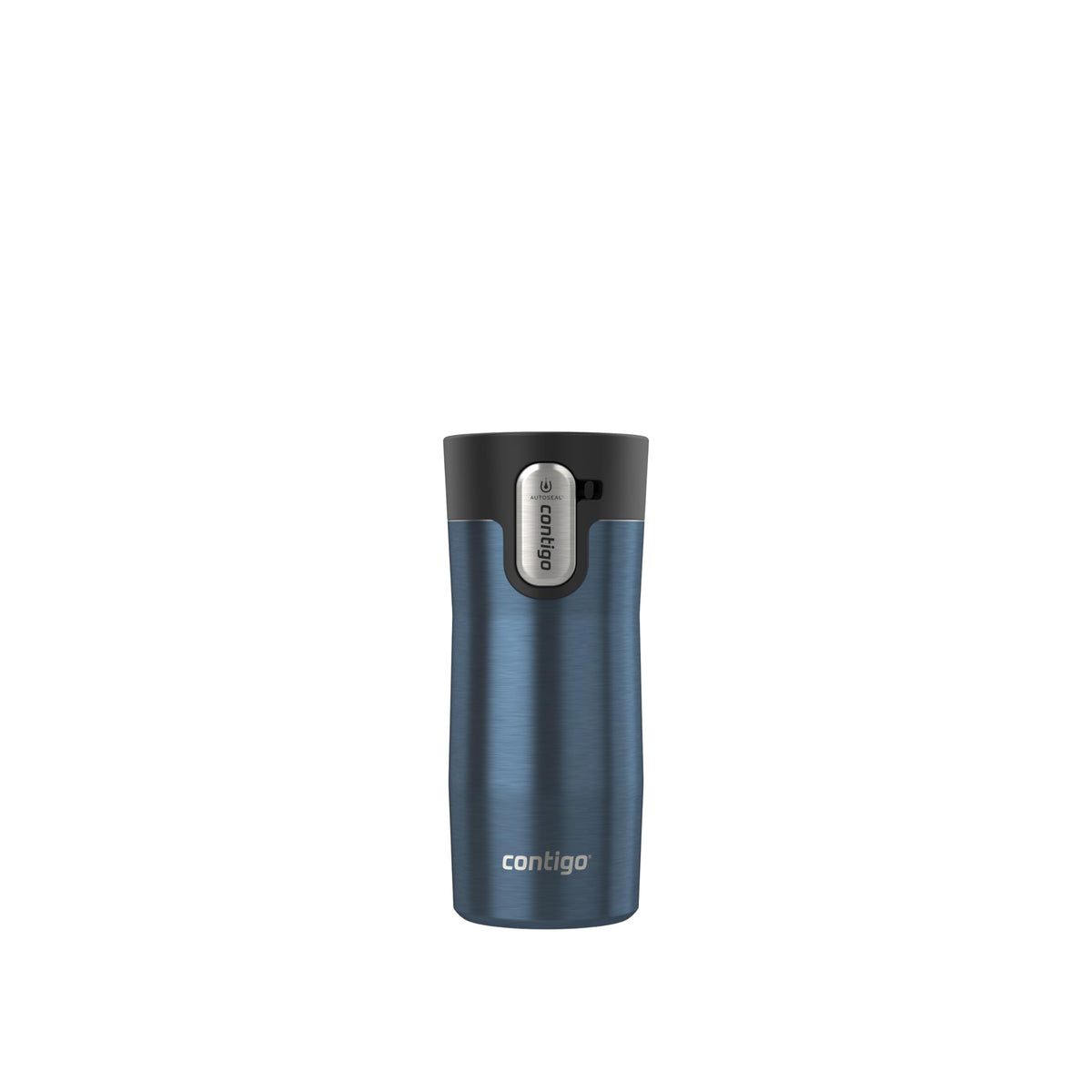 Contigo West Loop travel mug in blueberry color keeps drinks hot or cold on the go.