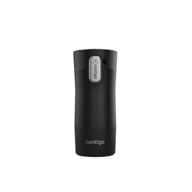 Contigo West Loop travel mug in matte black keeps beverages hot during commutes