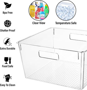 CONTROL KITCHEN extra large bin for laundry room organization and quick sorting
