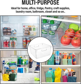 CONTROL KITCHEN clear bin for under-sink storage and clutter reduction