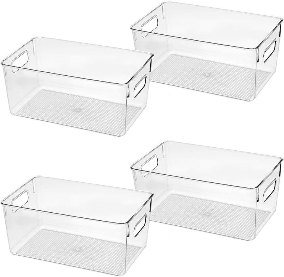 CONTROL KITCHEN clear storage bin ideal for pantry organization and quick content visibility.