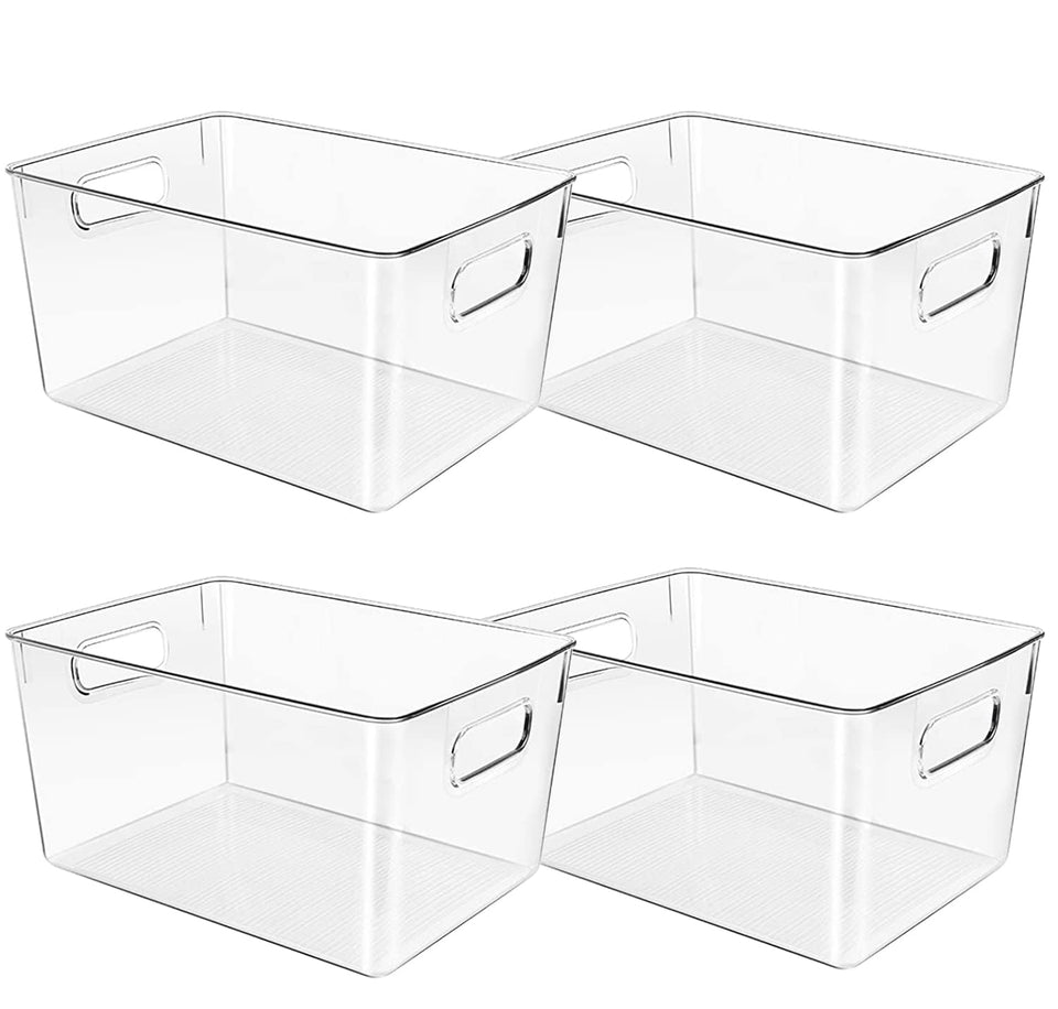 CONTROL KITCHEN clear storage bins designed for pantry organization and easy visibility.