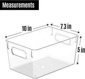 CONTROL KITCHEN fridge organizer bin keeps contents visible and organized.