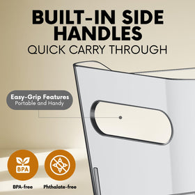 Control Kitchen fridge organizer bin keeps items neatly sorted and visible.