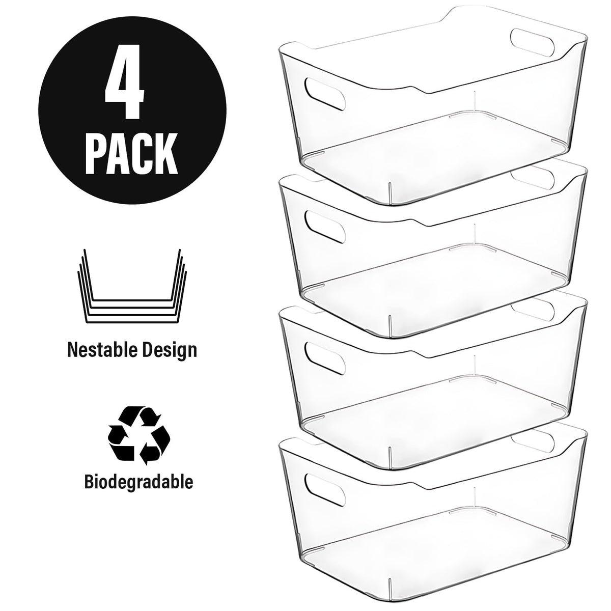 CONTROL KITCHEN versatile storage bins suitable for multiple rooms, from kitchen to nursery.