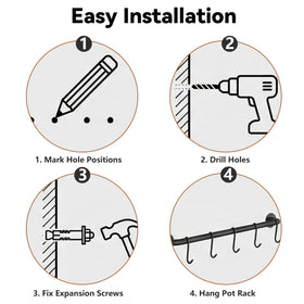 Conwithna multiuse wall hanger works as towel bar or mug holder