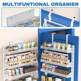 coobest 8-tier wall-mount spice rack demonstrates durable metal construction for pantry organization