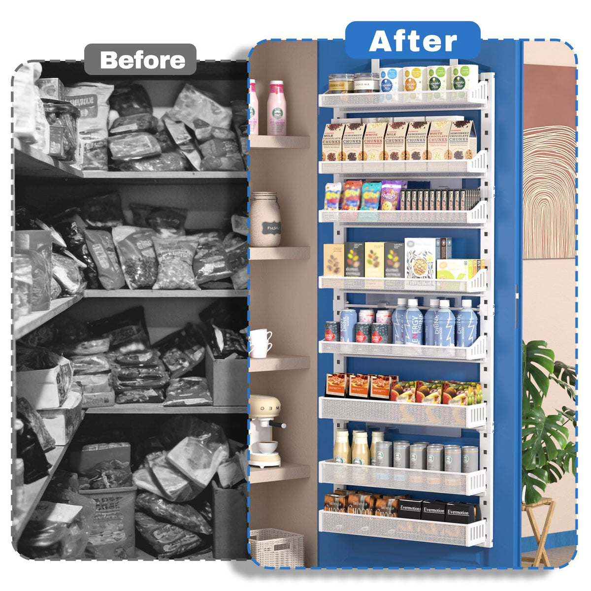 coobest reinforced support rods keep shelves stable under heavy loads