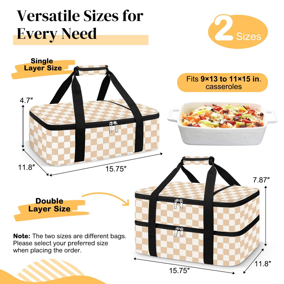 Coobiiya insulated casserole carrier interior aluminum lining wipes clean easily