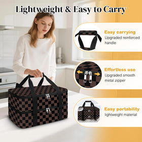 Coobiiya insulated casserole carrier wide opening makes packing easier