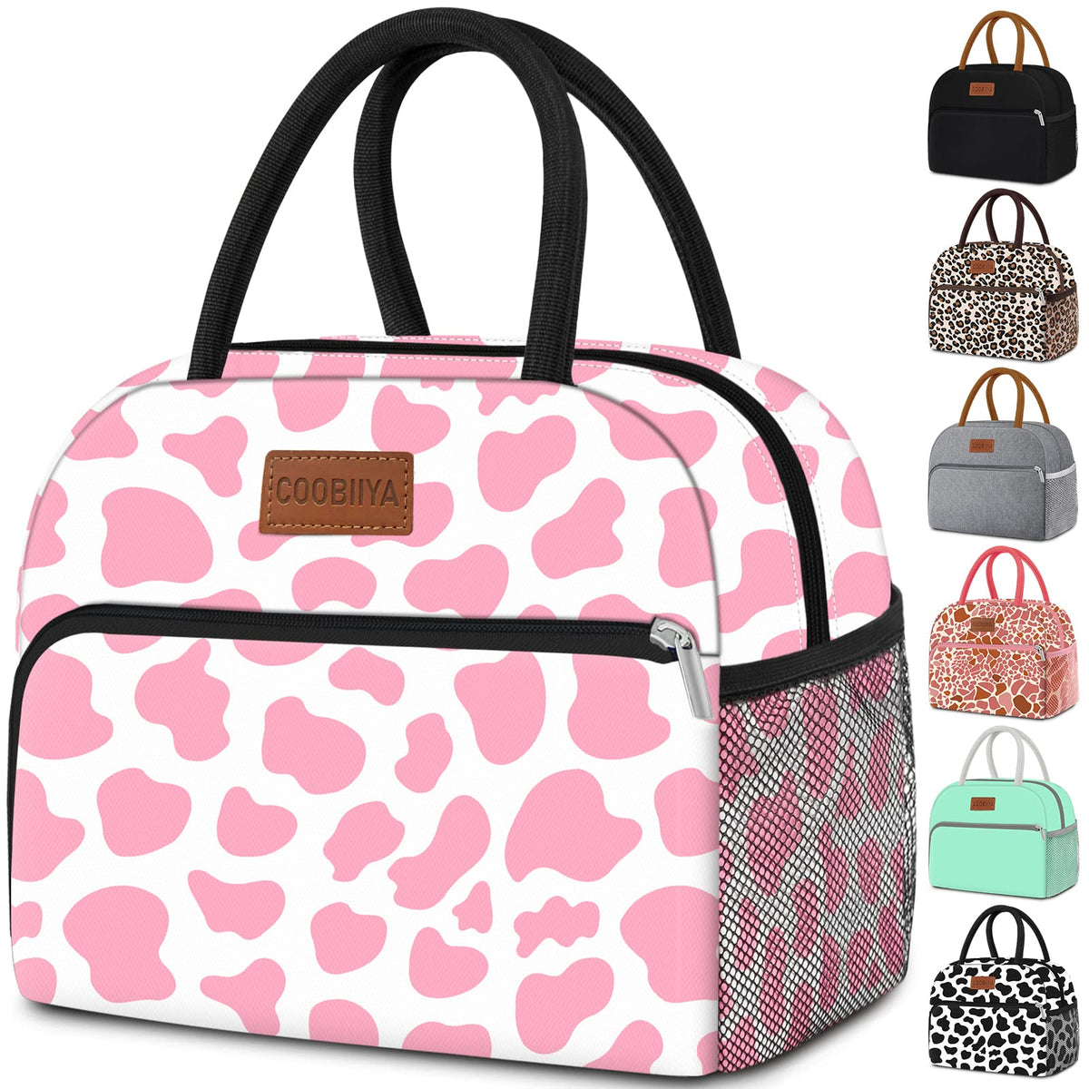 Coobiiya lunch bag with Oxford exterior for durable daily use