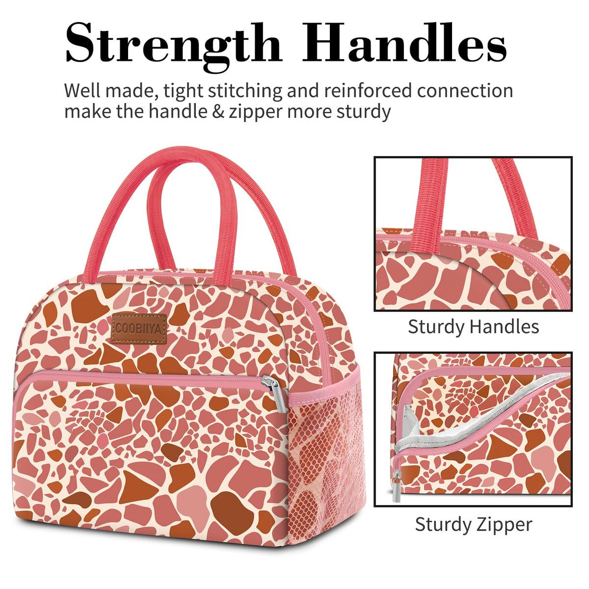 Coobiiya lunch bag with large capacity for meals and snacks