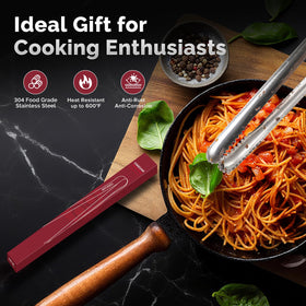 COOCLAN multi-purpose kitchen tongs handle small pieces to larger cuts