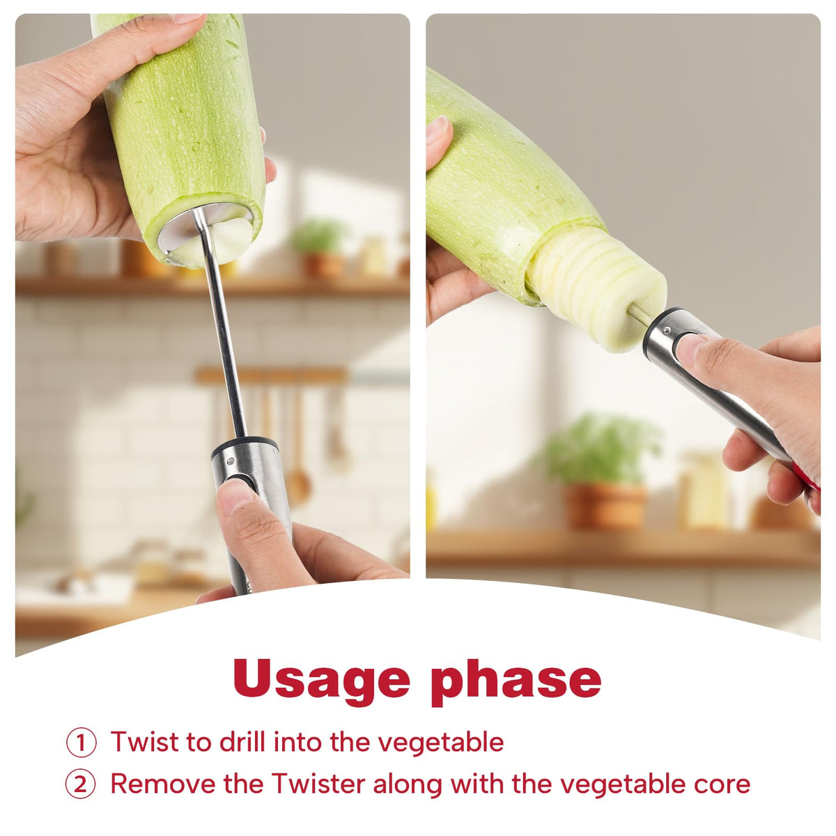 Cook Guy apple and tomato corer with durable blades.