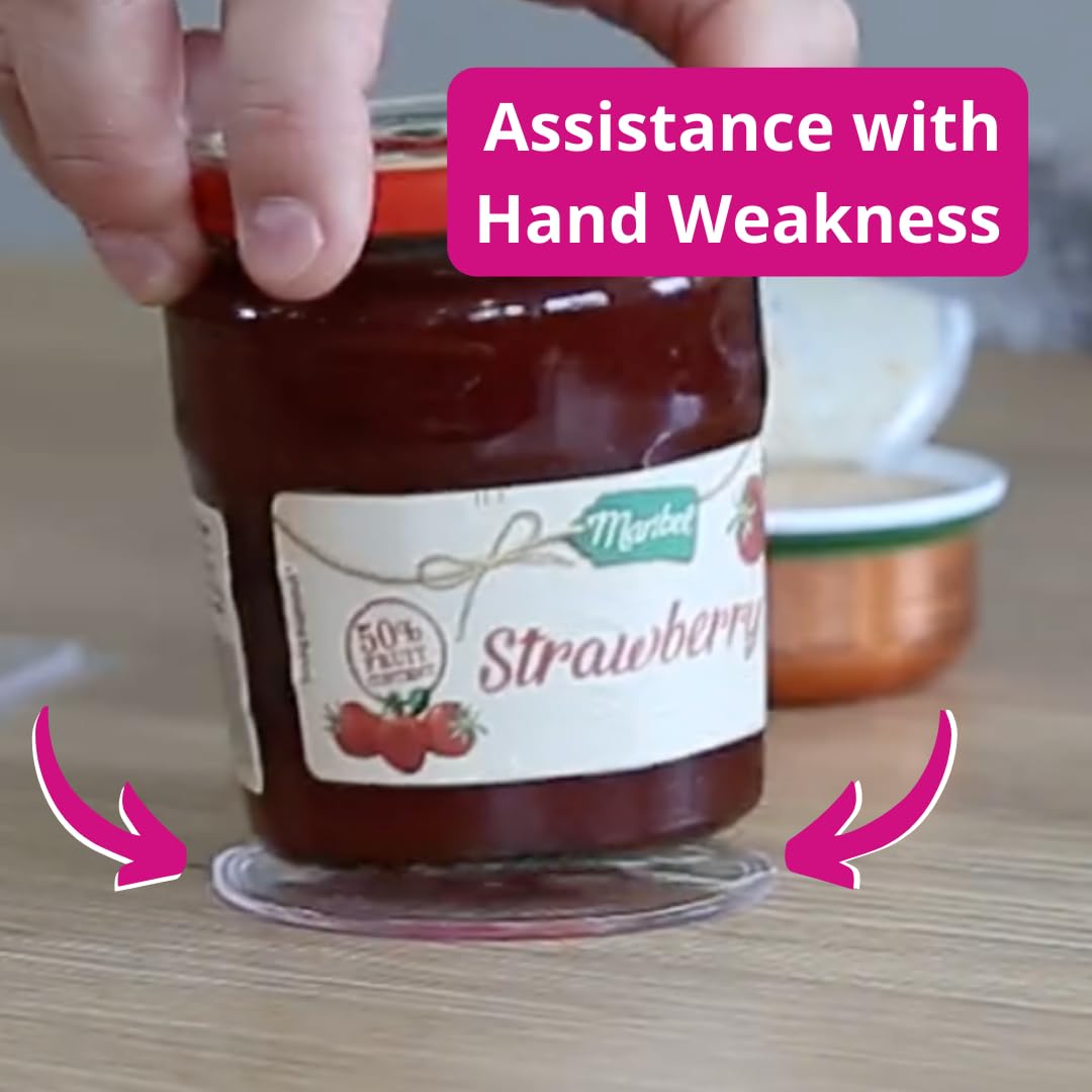 Cook-Helper secure grip mat keeps a bottle steady on a countertop.